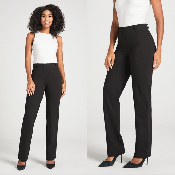 Betabrand Pants - Betabrand Women’s Classic Dress Pant Yoga Pants Straight Leg Stretch in Black MP